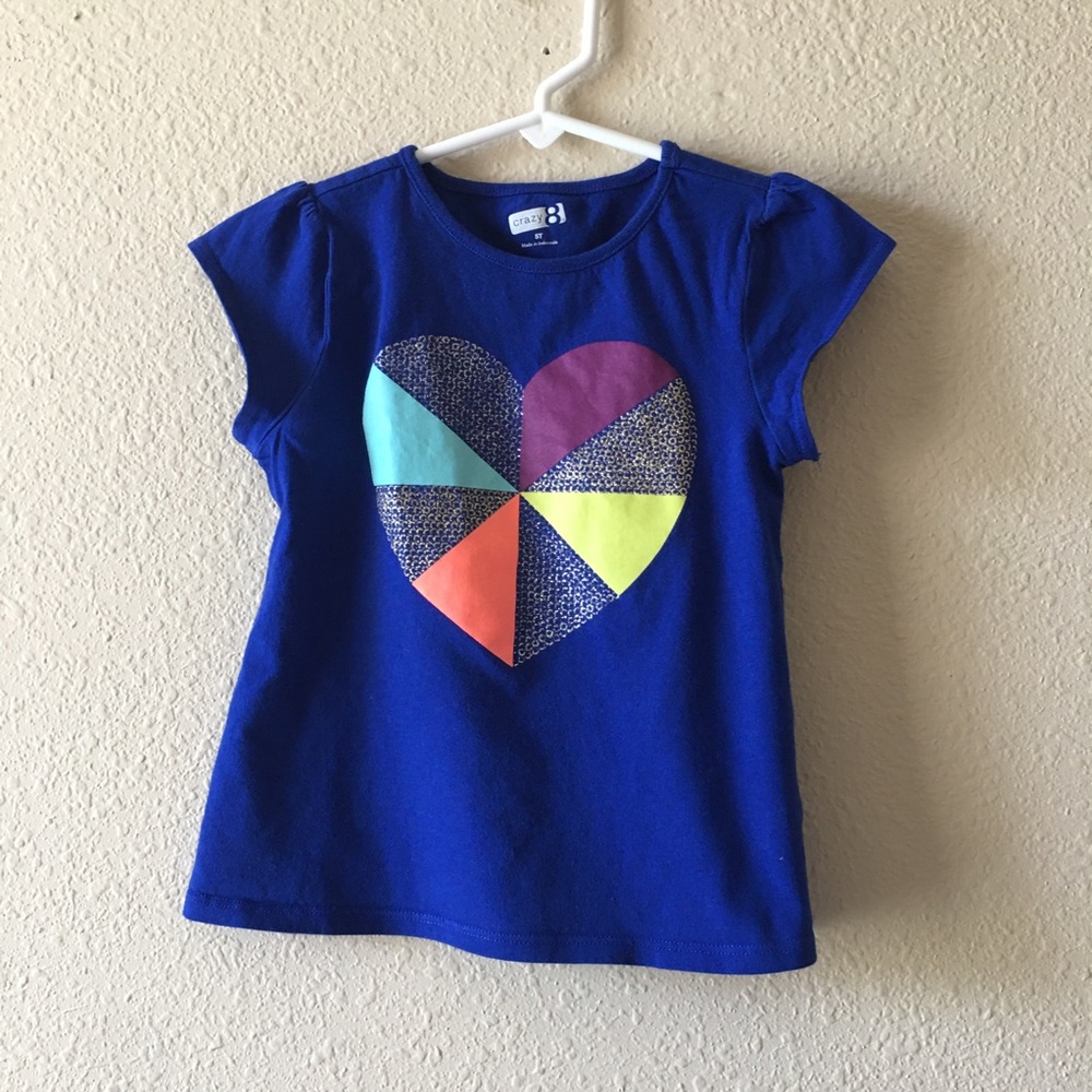 ❤️CRAZY 8 Toddler Girl 5T Short Sleeve Graphic Tee